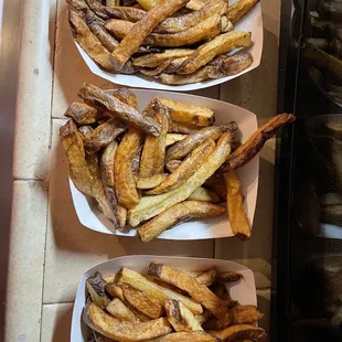 Overcooked fries we couldn't even eat