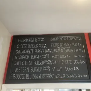 New menu board #1