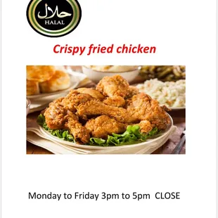 Halal fried chicken