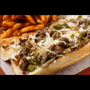 Philly steak sandwich