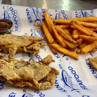 fried chicken and french fries