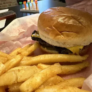 Smashburger with cheese