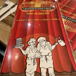 Kenny &amp; Ziggy&apos;s Menu