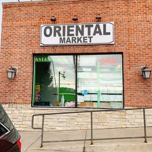 the front of the store