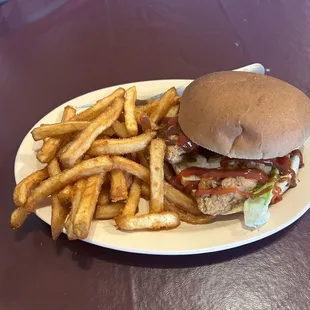 Chicken strip sandwich