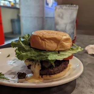 Mushroom Brie Burger