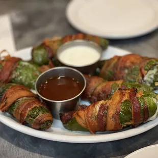 Bacon wrapped jalapeño