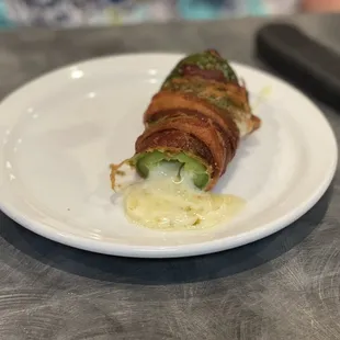 Bacon wrapped jalapeño