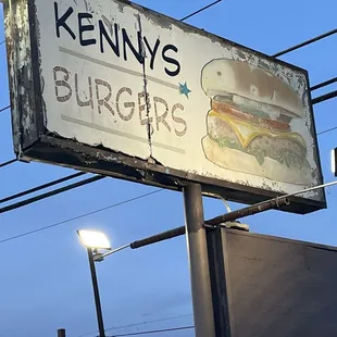 Restaurant sign. Good food here.