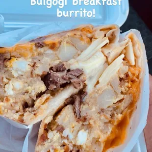 Bulgogi breakfast burrito!!!!!