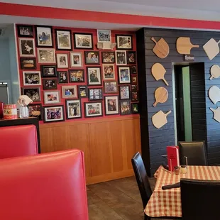 Restrooms, go thru middle of photos