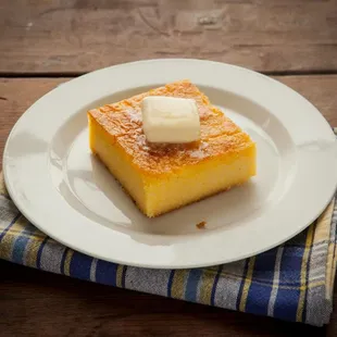 a piece of cake on a plate