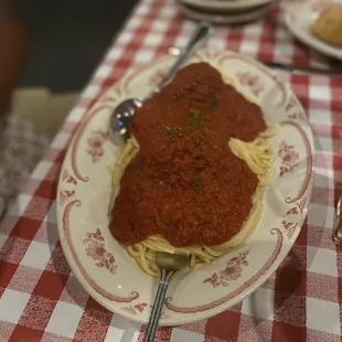 Spaghetti &amp; Meatball or Sausage