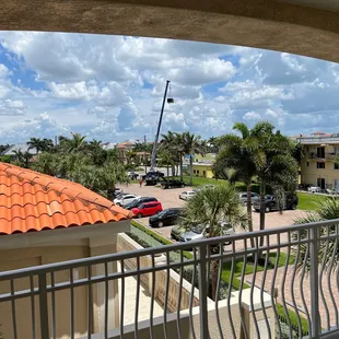 the view from the balcony