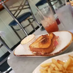 Reuben sandwich with coleslaw