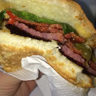 Center of the sandwich - Note: this also comes with beef but I ordered it without! This is the Italian :)