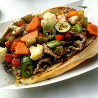 Chicago Style Italian Beef Sandwich