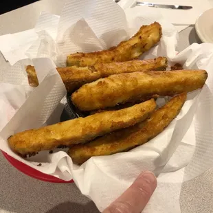 Fried pickle spears