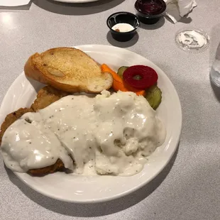 Chicken fried steak and mashed taters