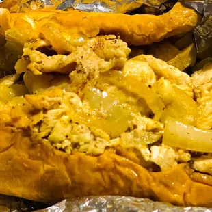 Chicken Cheesesteak Unwrapped