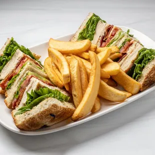 It's definitely a lunch crowd favorite: our Chicken Club Sandwich: grilled chicken breast, swiss cheese, bacon, lettuce, tomato &amp; mayo.