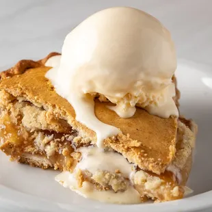 Keno's Apple Pie. Order it warmed up and add a scoop of vanilla ice cream for an additional charge.