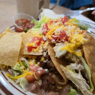 Beef and Chicken Tacos