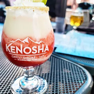 Key Lime Pie Pina Colada add Strawberry Puree  by @coloradofoodie
