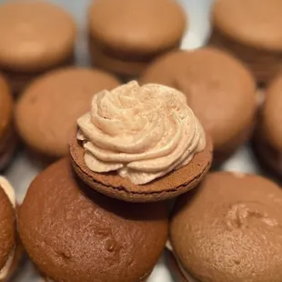 a close up of a pastry