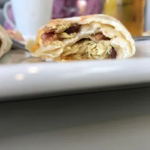 This is a breakfast wrap