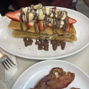 food, waffles