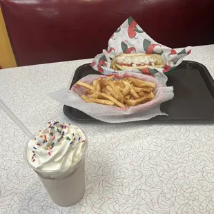 Vegan Shake, Vegan Fries, And The Vegan Hot Dog