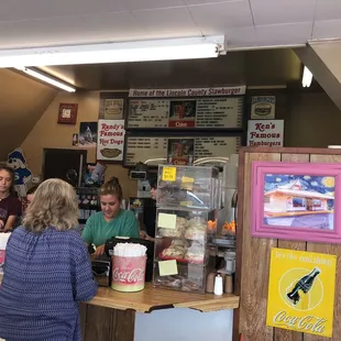 customers at the counter