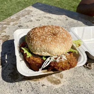 Ahi katsu sandwich