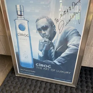 Ciroc signed by diddy