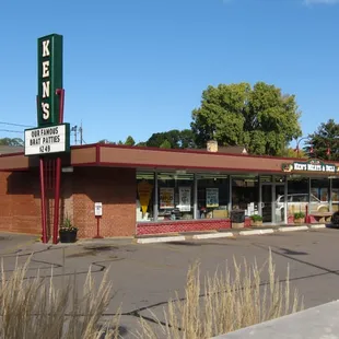 the front of the building