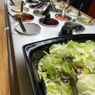 Salad bar choices