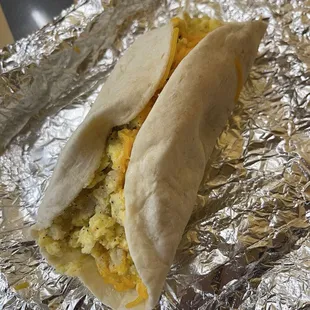 Potato Egg Cheese Taco