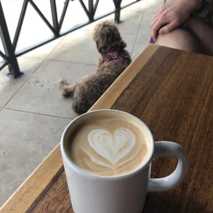 Blackberry lavender latte