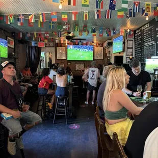 Interior of Kent Ale House during the European Championship