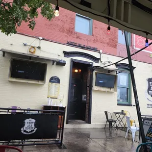 Entrance.  Plenty of patio space