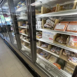 a refrigerated display case