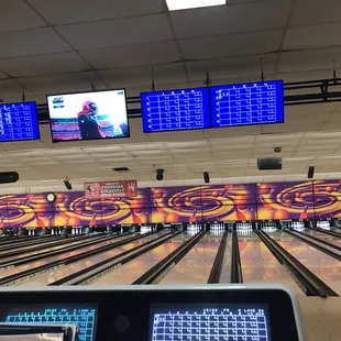 a bowling alley