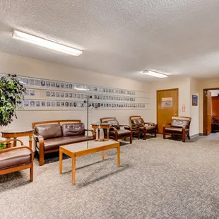 Waiting area outside ceremony room