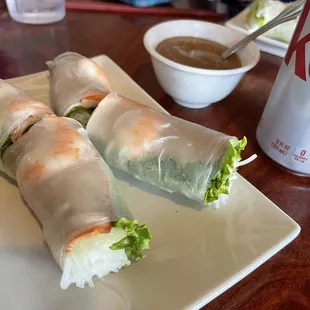 Salad rolls always a fave.