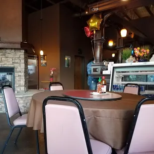 insides view after customers are gone