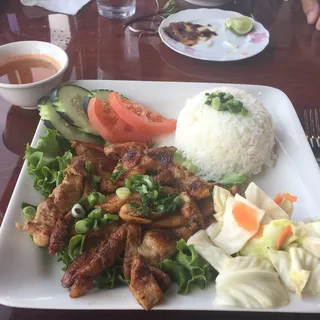 Grilled Chicken Rice Plate