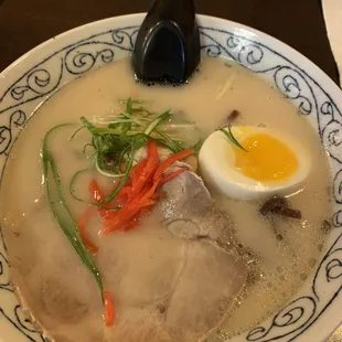 Mini Tonkotsu Ramen. Super tasty bowl of yummy good good!!