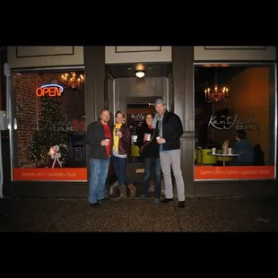 Winter Wine Walk 2013 KentJava Bar's sneak peak opening.