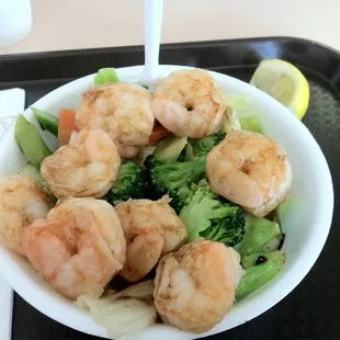 Shrimp bowl all vegetables